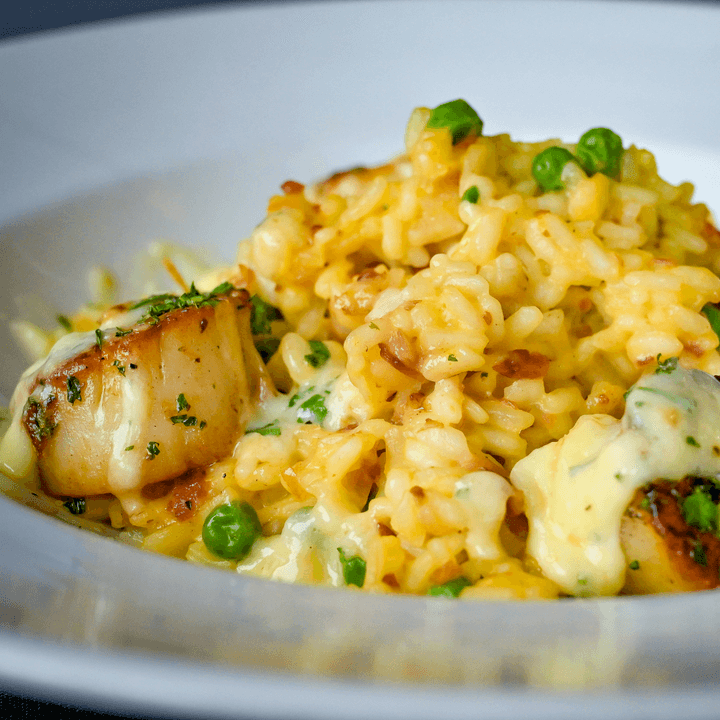 Pan Seared Scallop Risotto
